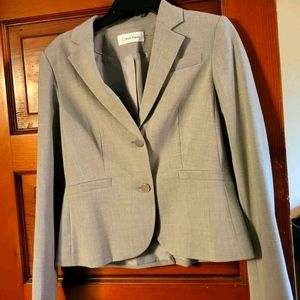 Calvin Klein Women's Size 6 Grey Blazer